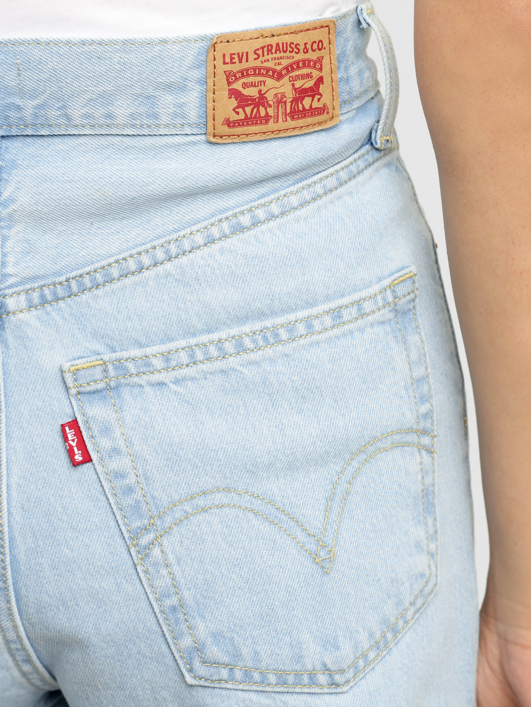 Women's Blue Loose Fit High Rise Jeans - a5cae86d-1f11-4d92-8695-14c15226508d View