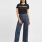 Women's Blue Loose Fit High Rise Jeans - 72c0e5cb-72c6-44e2-abf0-ae0602a25070 View