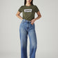 Women's Blue Loose Fit High Rise Jeans - Styleshot View