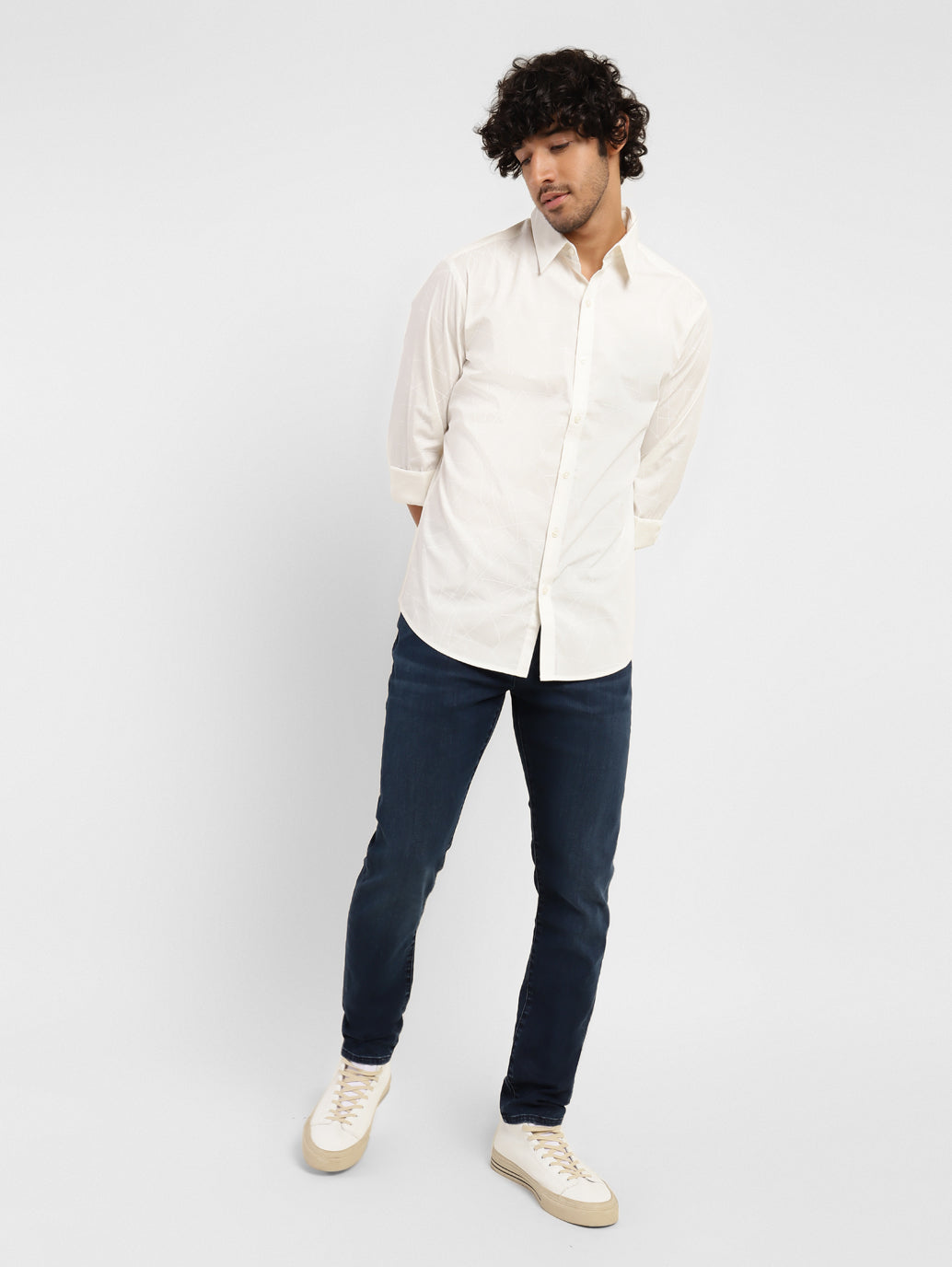 Men's Redloop 512 Blue Slim Tapered Fit Mid Rise Jeans - c5a2bd82-1ee6-44cd-9c0a-ac2536a7b256 View