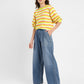 Women's Blue Wideleg Fit High Rise Jeans - 4c9321b0-5d61-42f9-9ba4-e9d440ec8075 View