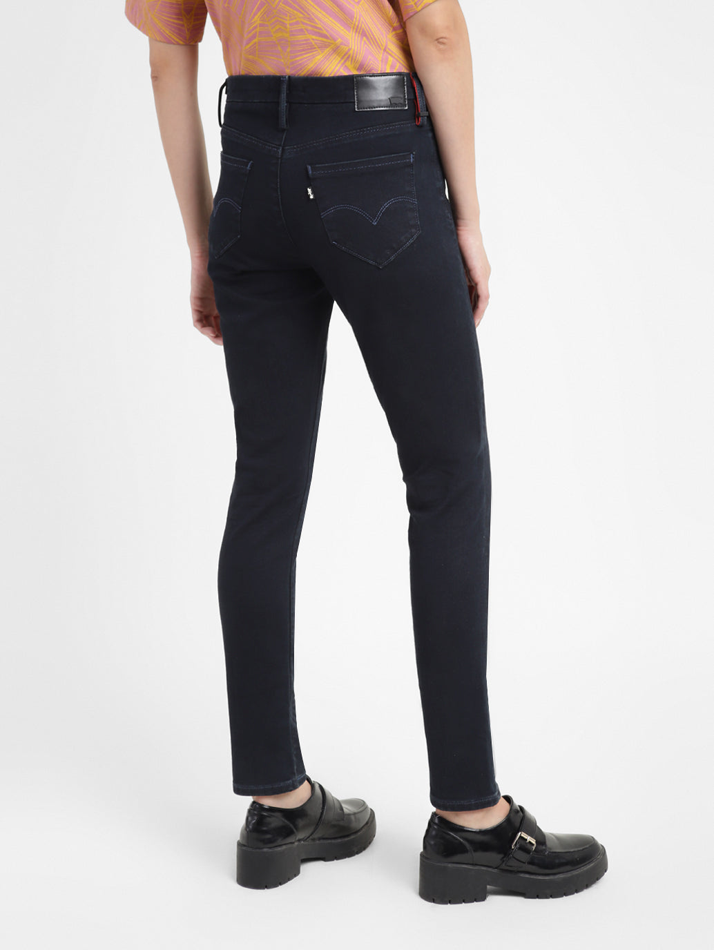 Women's 311 Black Skinny Fit Mid Rise Jeans - 1a93ad54-87d8-4360-9077-6ba67834471d View