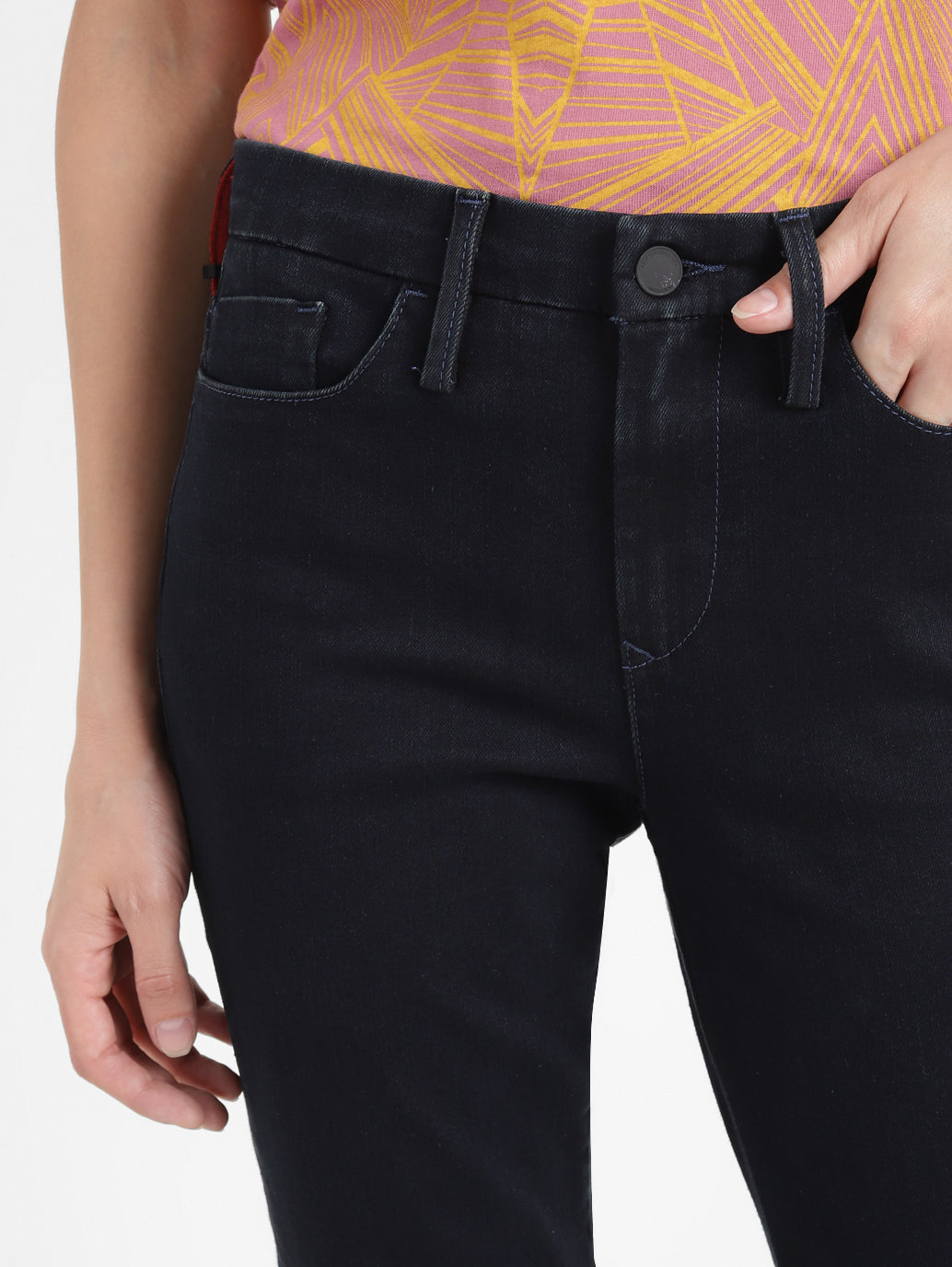 Women's 311 Black Skinny Fit Mid Rise Jeans - 96bf3488-8eac-484d-b0ba-94a8570860ab View