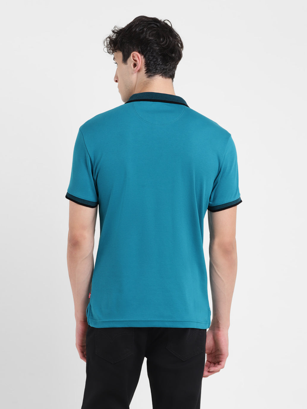 Men's Solid Polo T-shirt - 09c3a3ae-aff7-47e2-b61f-59e9dc1f6056 View