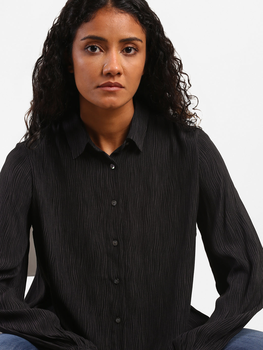 Women's Printed Relaxed Fit Shirt - 5fd3c0ff-29df-4b63-8cdb-791d2c8c733f View