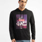 Men's Graphic Print Hooded Sweatshirt - 35dff126-cc0b-4768-8e9e-a694a2482ef6 View