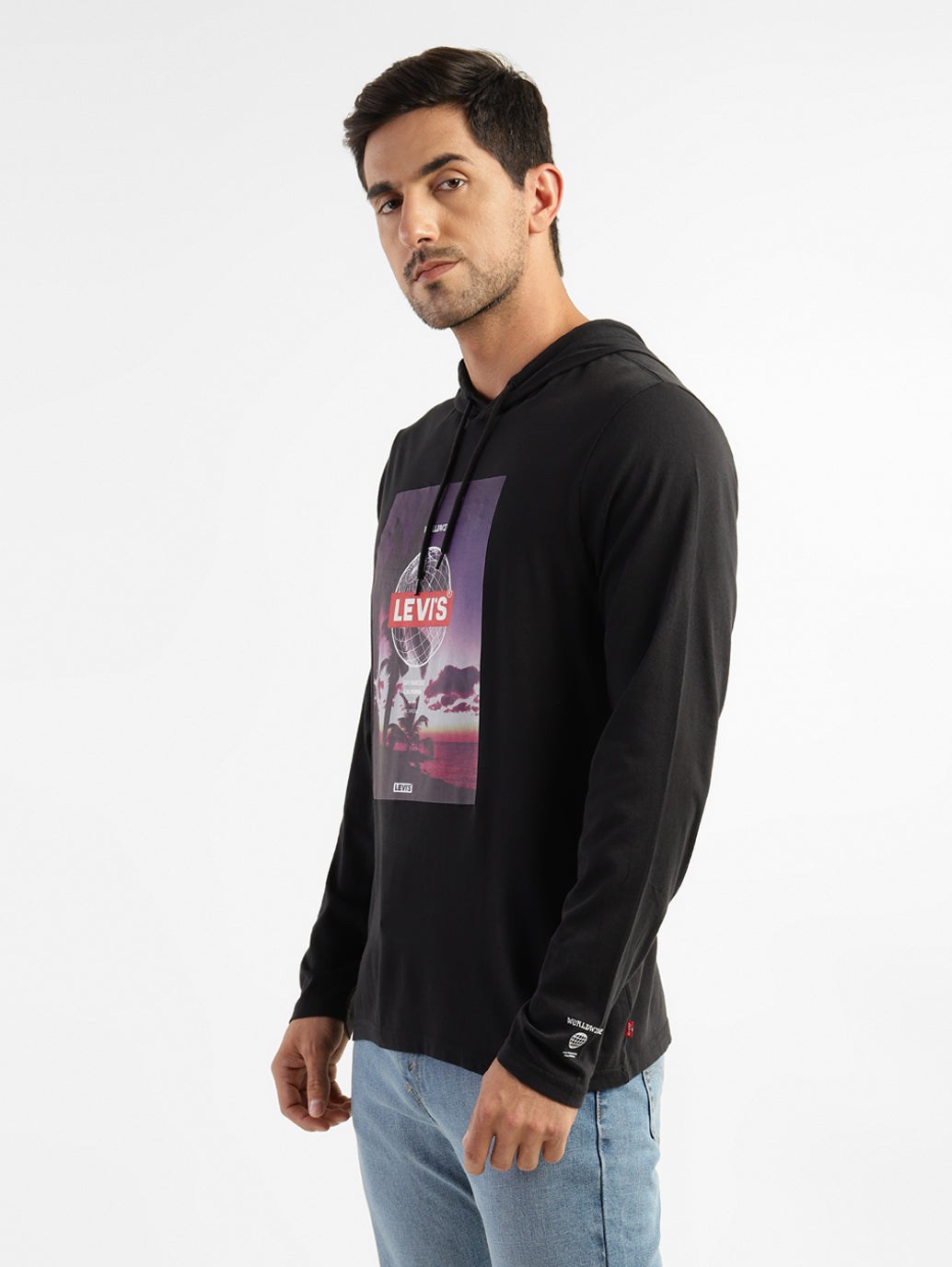 Men's Graphic Print Hooded Sweatshirt - 20f46373-0f49-49bc-ba38-4343ca86c2ad View