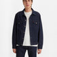 Men's Solid Spread Collar Denim Jacket - b6234a11-857b-4367-a932-17ed35ee45c6 View