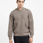 Men's Solid Collar Neck Bomber Jacket - 2feda081-ce85-4b82-a813-7209e2dd623a View