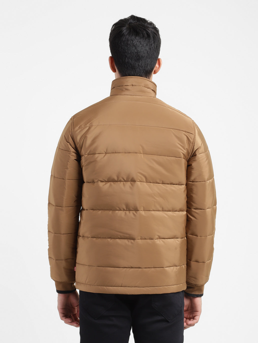Men's Solid High Neck Quilted Jacket - c7dad8ba-35d5-4a72-84e2-e1c0dbf82692 View