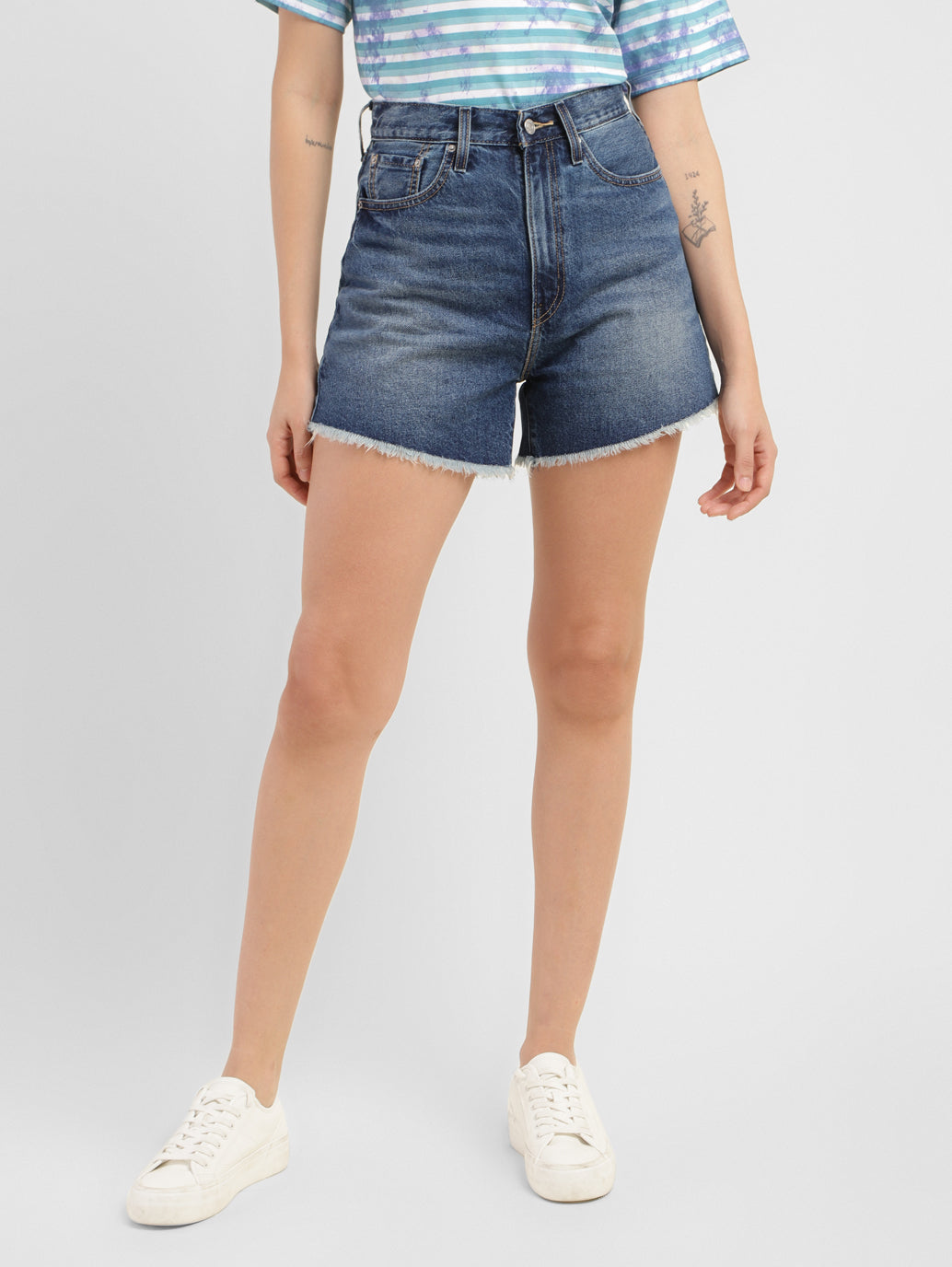 Women's High Rise Regular Fit Shorts - 4e787b4c-aef9-4ce9-a0af-2d491aef8829 View