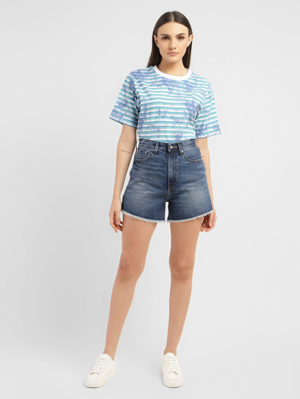 Women's High Rise Regular Fit Shorts - b51c8798-c82a-47ec-975a-ee7204f55d8e View