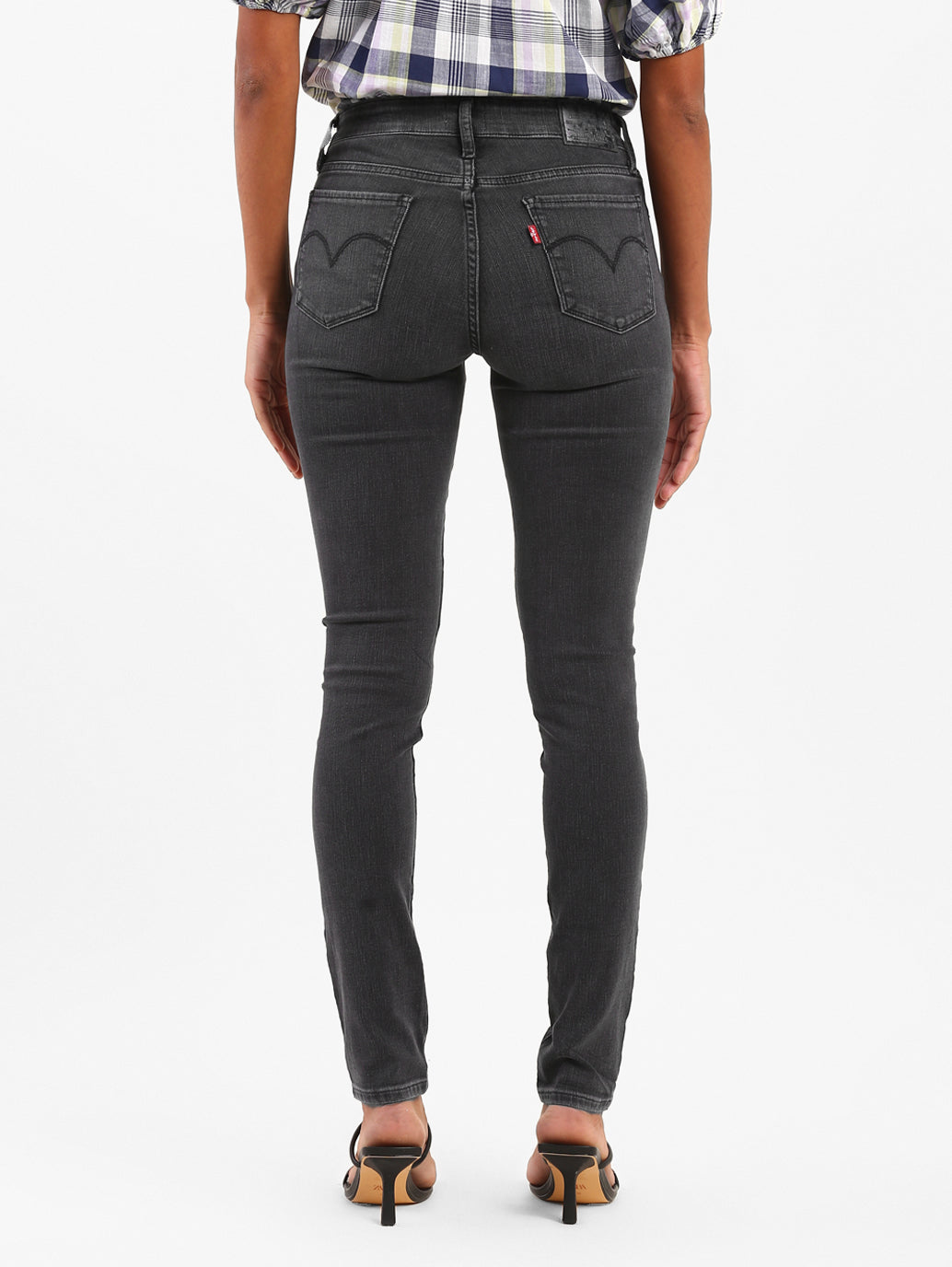 Women's 711 Grey Skinny Fit Mid Rise Jeans - 057ab7ab-1c9a-4541-8abc-42d2adce6bd5 View