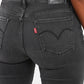 Women's 711 Grey Skinny Fit Mid Rise Jeans - da9fb356-36e7-4809-9469-7df26446ee7d View
