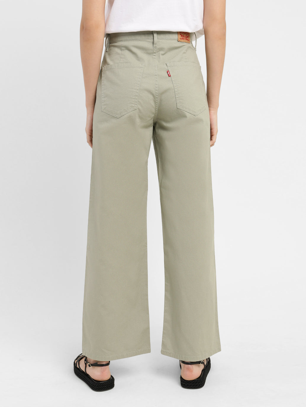 Women's High-Waisted Trousers - c7422124-4fab-4c12-961a-af03fc64d297 View