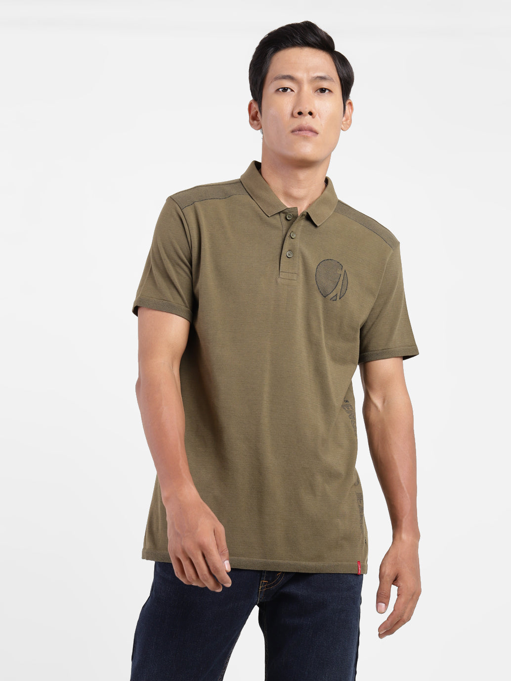 Men's Printed Polo T-shirt