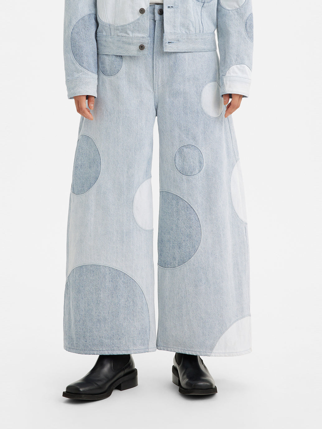 Women's Blue Barrel Loose Fit High Rise Jeans - e4e9415d-d155-4001-9142-8b969880c5b5 View