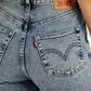 Women's Blue Ribcage Cropped Bootcut Fit High Rise Jeans - 3a324965-d543-4232-beed-ac398eec5809 View