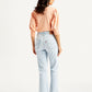 Women's Blue Ribcage Cropped Bootcut Fit High Rise Jeans - Back View