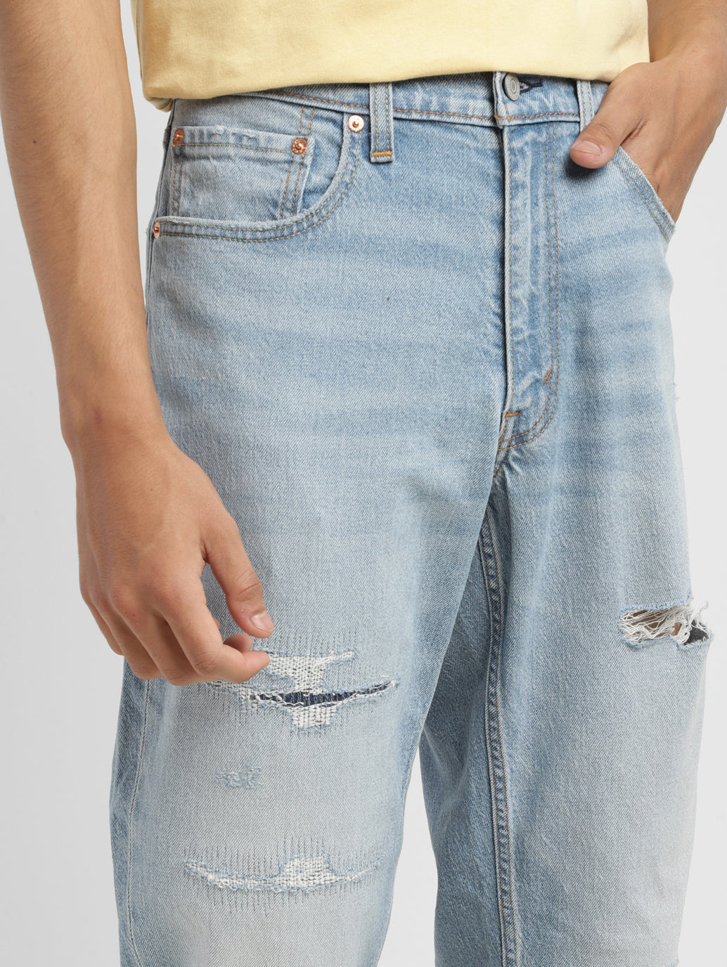Men's 550 Blue Loose Fit Mid Rise Jeans - 9ba5dc44-1e11-49c1-af8f-4210e9fdd1be View