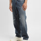 Men's 550 Blue Loose Fit Mid Rise Jeans - Side View