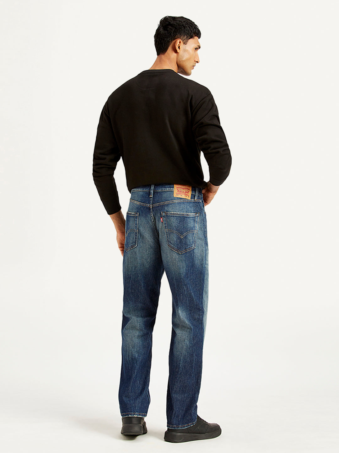 Men's 550'92 Dark Blue Loose Fit Mid Rise Jeans - Back View