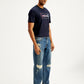 Men's 550'92 Blue Loose Fit Mid Rise Jeans - Side View
