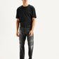Men's 550'92 Black Loose Fit Mid Rise Jeans - Front View