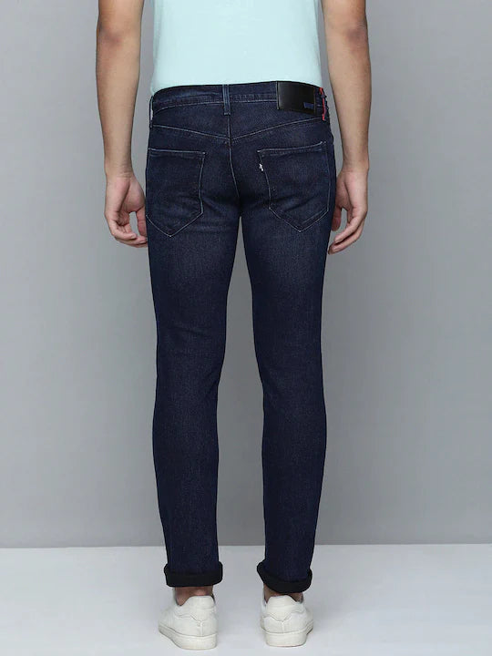 Men's 65504 Blue Skinny Fit Mid Rise Jeans - 613703c0-2a7f-40a9-b900-14551b346e0c View