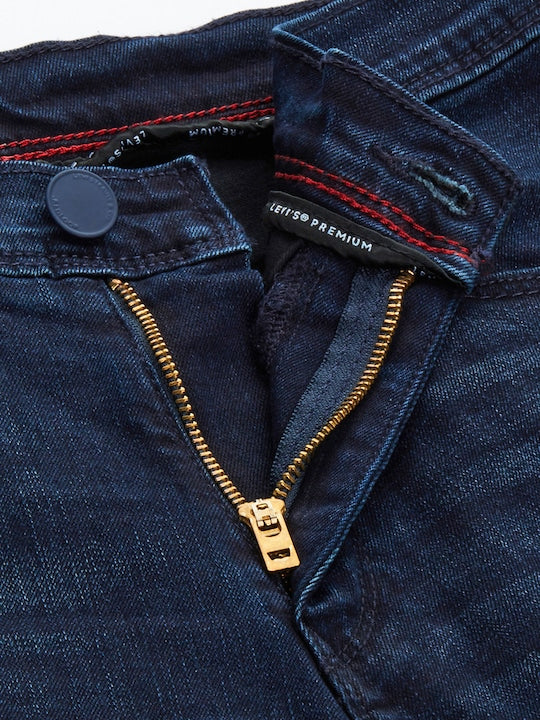 Men's 65504 Blue Skinny Fit Mid Rise Jeans - ab0b64d7-bd2d-4750-b2cc-276fa40aae78 View