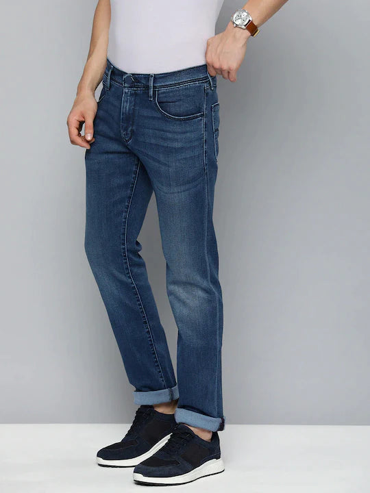 Men's 65504 Blue Skinny Fit Mid Rise Jeans - 7878c1e1-2efd-4f23-b356-8d7c926021ea View