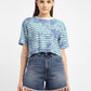Women's Striped Loose Fit T-shirt - bb09f59d-0e7e-4faf-ae8e-532f6be87654 View