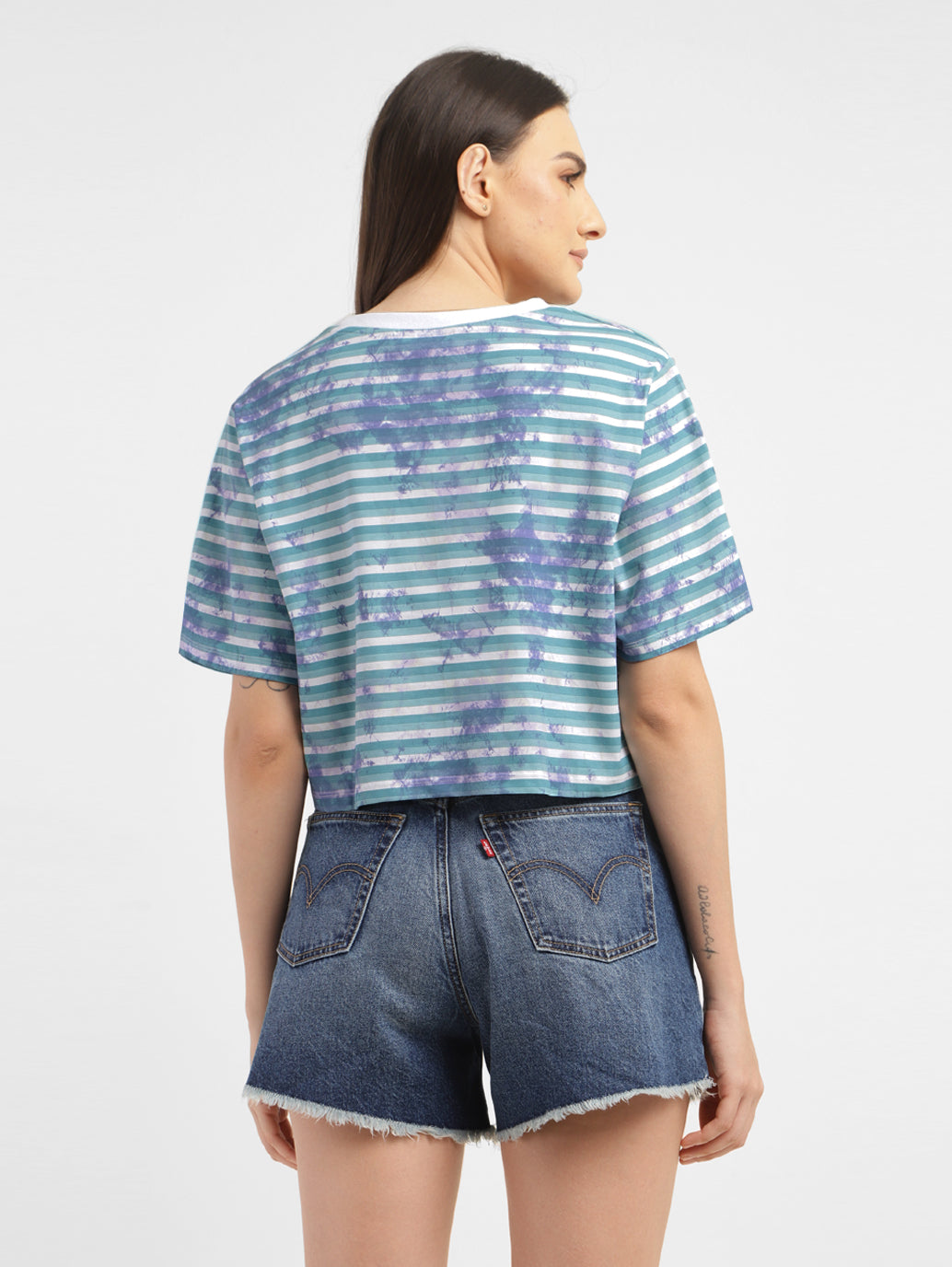 Women's Striped Loose Fit T-shirt - 5e043897-8b34-4a31-b27f-927743fbd201 View