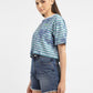 Women's Striped Loose Fit T-shirt - bf441a0c-2e60-42f8-bf46-4be7a92c89a6 View
