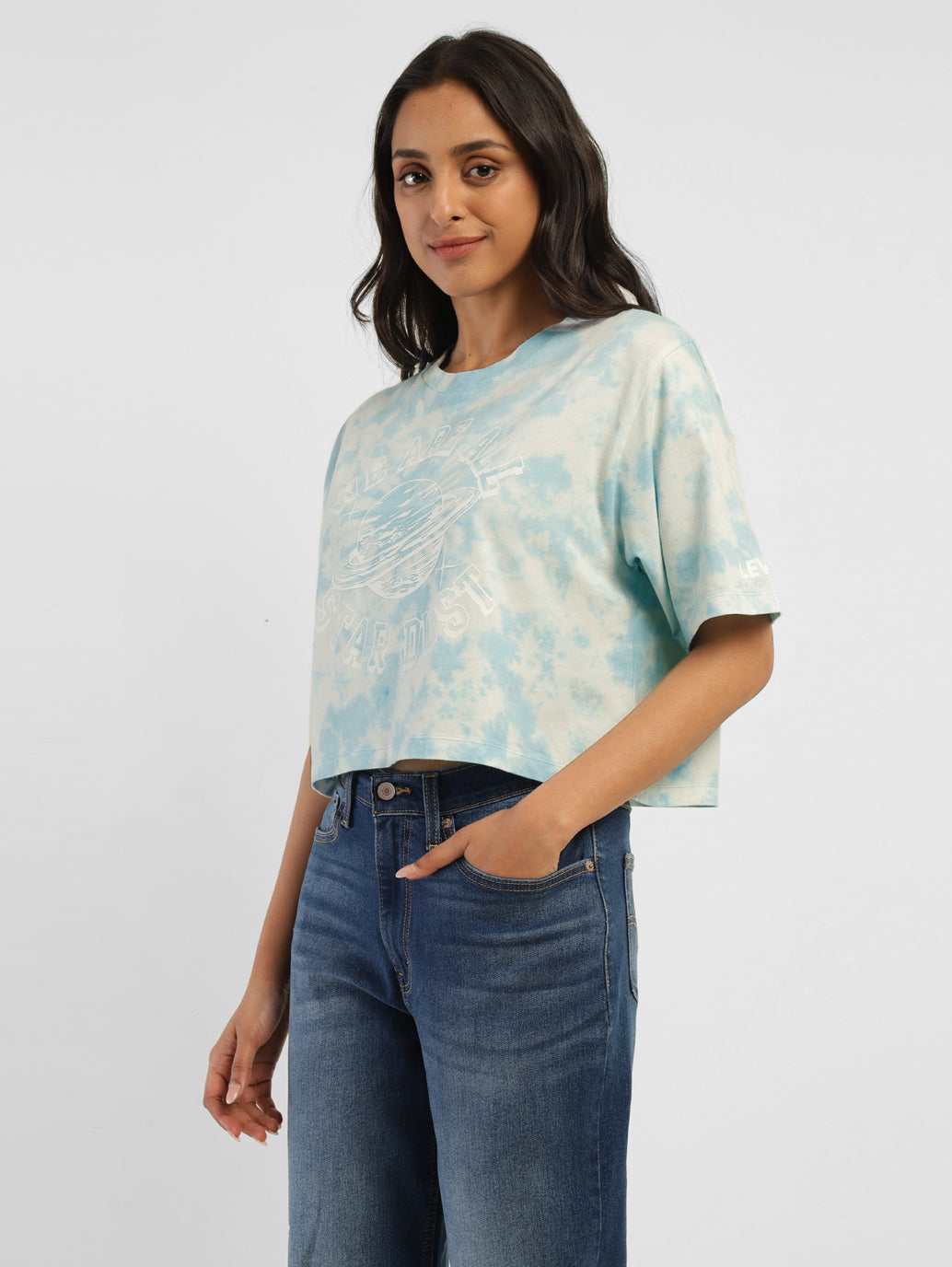 Women's Tie-Dye Boxy Fit T-shirt - 9857a652-ac8f-4fc9-8d9a-a5b678fc7d34 View