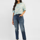 Women's Tie-Dye Boxy Fit T-shirt - ModelFront View