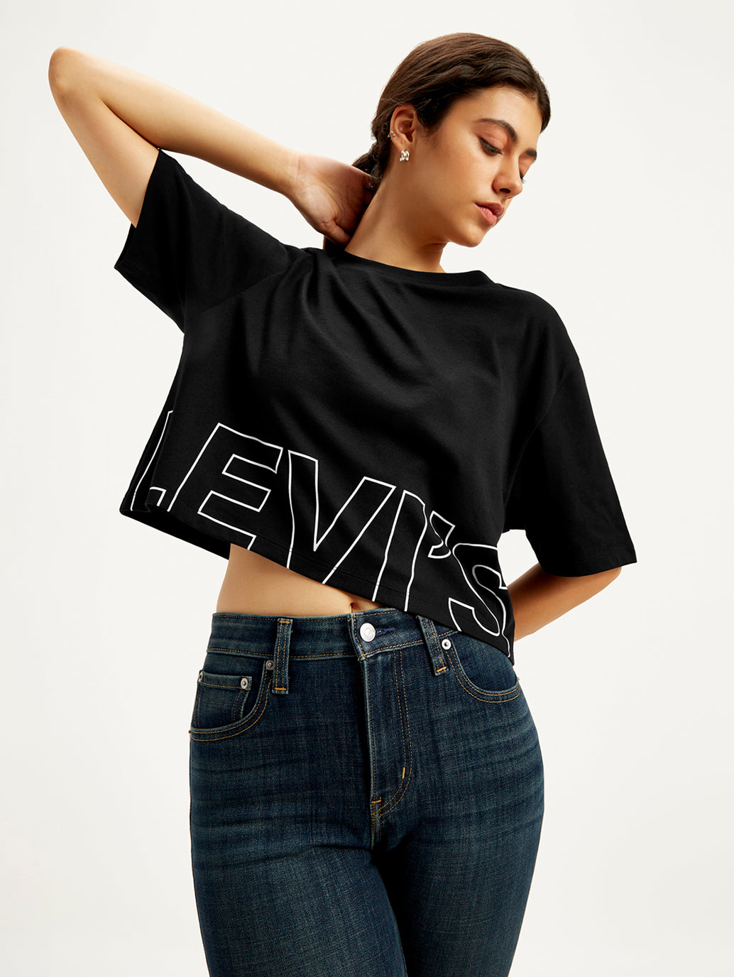 Women's Brand Logo Loose Fit T-Shirt - 92229dd9-07ab-4a52-ae88-df0ae468b77b View