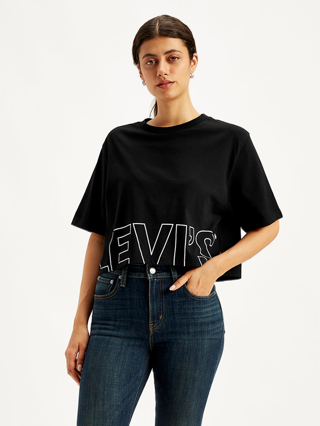 Women's Brand Logo Loose Fit T-Shirt - 25772425-70b2-4b45-b743-c72a53df1391 View