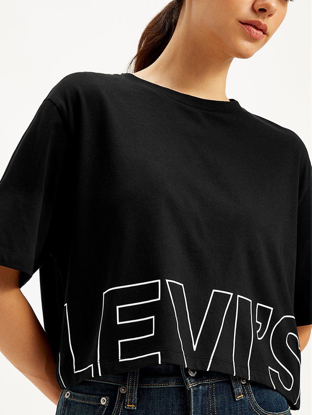 Women's Brand Logo Loose Fit T-Shirt - 50ea15f2-b37c-4208-8f48-cb747756d6f6 View