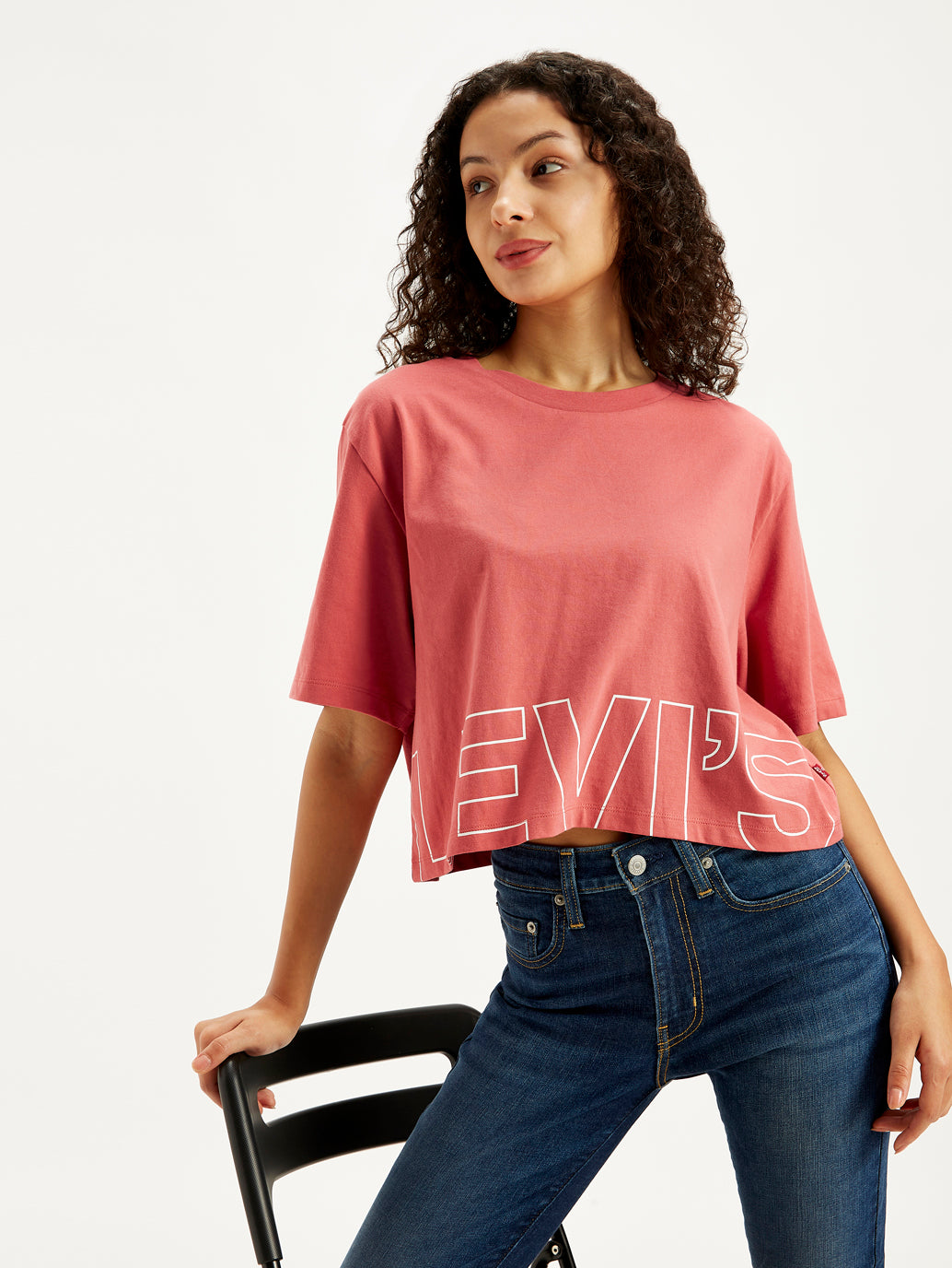 Women's Brand Logo Loose Fit T-Shirt - 3a41f5d2-a173-4b25-9f7c-137badcc7acc View