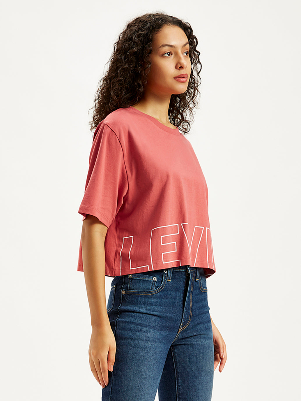 Women's Brand Logo Loose Fit T-Shirt - c3728755-12b1-46a0-92c2-a00b9bba2129 View