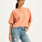 Women's Textured Relaxed Fit T-Shirt - 53188b43-2dee-45b7-9f6a-d0a8e264f5ac View