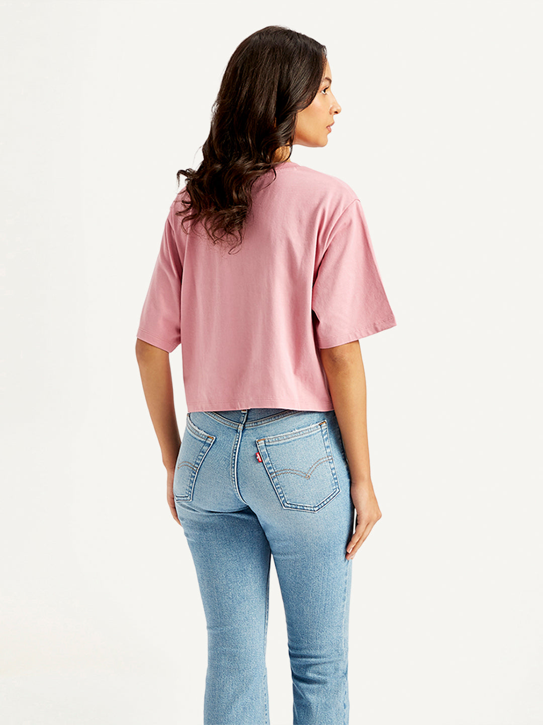 Women's Printed Relaxed Fit T-Shirt - Back View