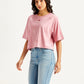 Women's Printed Relaxed Fit T-Shirt - Side View