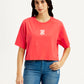 Women's Graphic Relaxed Fit T-shirt - Front View