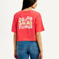 Women's Graphic Relaxed Fit T-shirt - Back View