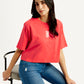 Women's Graphic Relaxed Fit T-shirt - Styleshot View