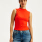 Women's Solid Band Neck Tank Top - 4e796500-8a32-4220-b0d1-4e1c4429fed1 View