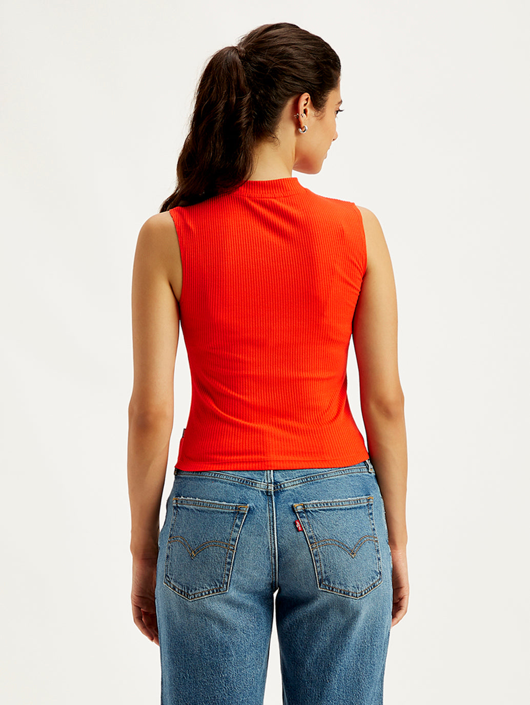 Women's Solid Band Neck Tank Top - 2ad5eb5b-b709-4e62-810b-c7942323e43a View