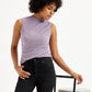 Women's Textured Mock Neck Tank Top - d3823570-03bf-45df-958d-6d0e4244576e View